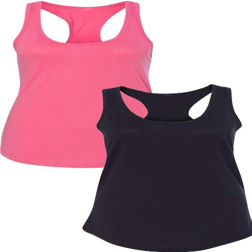 NEXT LEVEL APPAREL Women's The Ideal Quality Tank Top Small Pink-Black