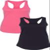 NEXT LEVEL APPAREL Women's The Ideal Quality Tank Top Small Pink-Black view 1