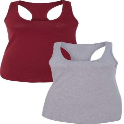 1533 Next Level The Ideal Racerback Tank 2XLCardinal-Heather Grey