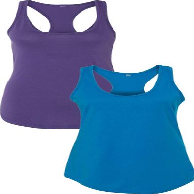 1533 Next Level The Ideal Racerback Tank Small Purple-Turquoise