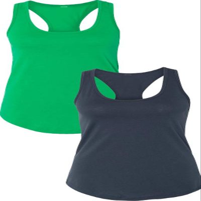 1533 Next Level The Ideal Racerback Tank Medium Green-Indigo