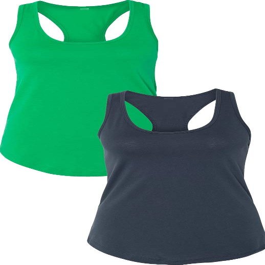 1533 Next Level The Ideal Racerback Tank Medium Green-Indigo