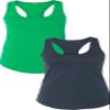1533 Next Level The Ideal Racerback Tank Medium Green-Indigo view 1