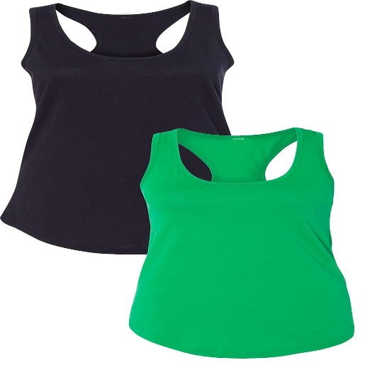 1533 Next Level The Ideal Racerback Tank LargeBlack-Green