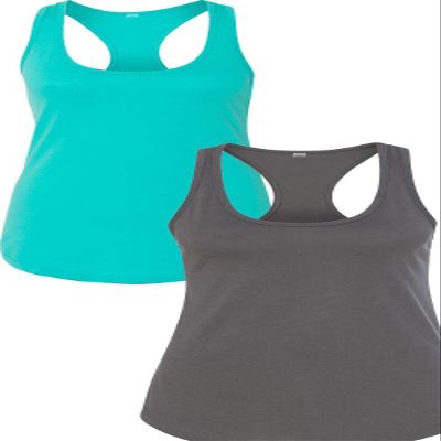 1533 Next Level The Ideal Racerback Tank Medium Tahiti-Dark Grey