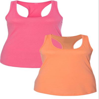1533 Next Level The Ideal Racerback Tank Medium Pink-Orange