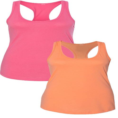 1533 Next Level The Ideal Racerback Tank Medium Pink-Orange