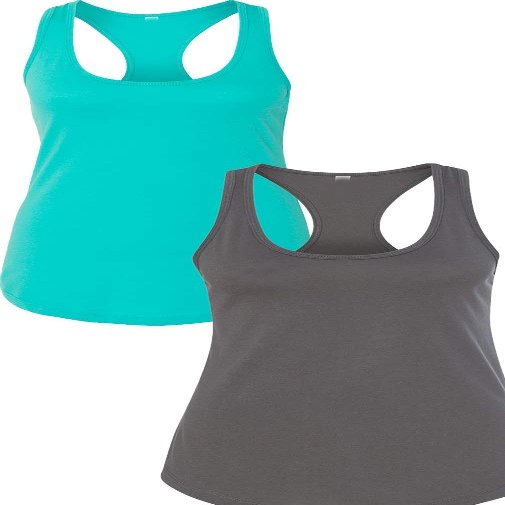 1533 Next Level The Ideal Racerback Tank X-Small Tahiti-Dark Grey