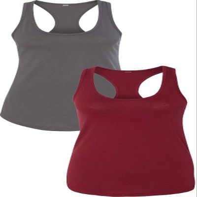 1533 Next Level The Ideal Racerback Tank 2XLDark Grey-Cardinal