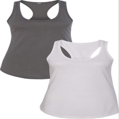 1533 Next Level The Ideal Racerback Tank Small Dark Grey-White