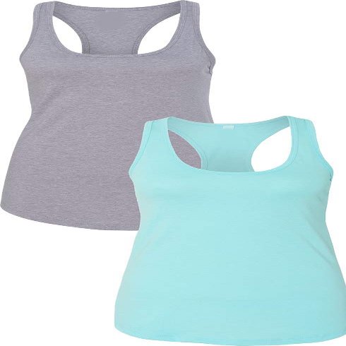 1533 Next Level The Ideal Racerback Tank 2XLHeather Grey-Cancun