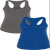 1533 Next Level The Ideal Racerback Tank 2XLDark Grey-Royal view 1