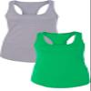 1533 Next Level The Ideal Racerback Tank 2XLHeather Grey-Green view 1