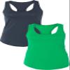 1533 Next Level The Ideal Racerback Tank 2XLIndigo-Green view 1