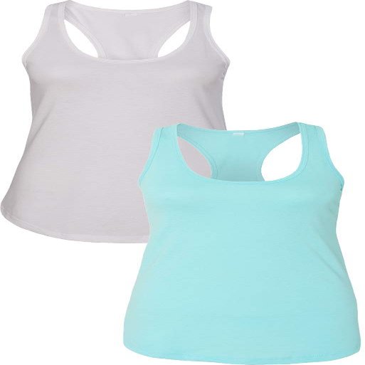 1533 Next Level The Ideal Racerback Tank 2XLWhite-Cancun
