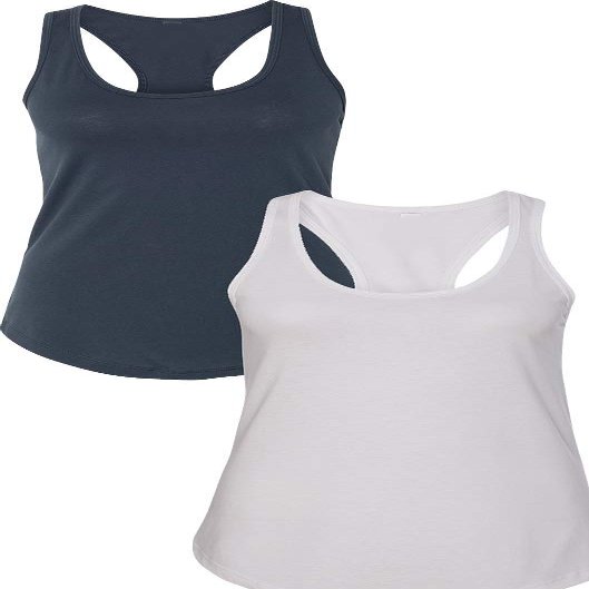 1533 Next Level The Ideal Racerback Tank X-Small Indigo-White