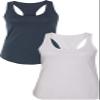 1533 Next Level The Ideal Racerback Tank X-Small Indigo-White view 1