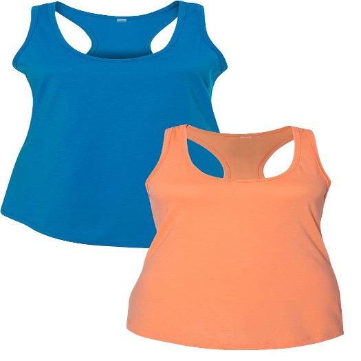 1533 Next Level The Ideal Racerback Tank 2XLTurquoise-Orange