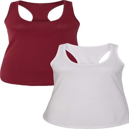 1533 Next Level The Ideal Racerback Tank Small Cardinal-White