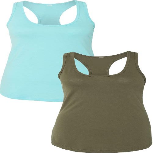 1533 Next Level The Ideal Racerback Tank Medium Cancun-Army