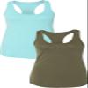 1533 Next Level The Ideal Racerback Tank Medium Cancun-Army view 1