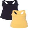 1533 Next Level The Ideal Racerback Tank 2XLBlack-Banana view 1