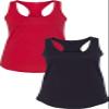1533 Next Level The Ideal Racerback Tank Small Red-Black view 1
