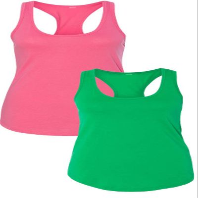 1533 Next Level The Ideal Racerback Tank LargePink-Green