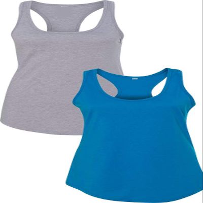 1533 Next Level The Ideal Racerback Tank Small Heather Grey-Turquoise