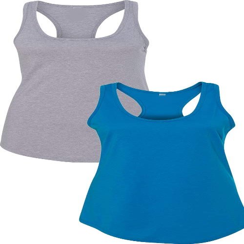 1533 Next Level The Ideal Racerback Tank Small Heather Grey-Turquoise