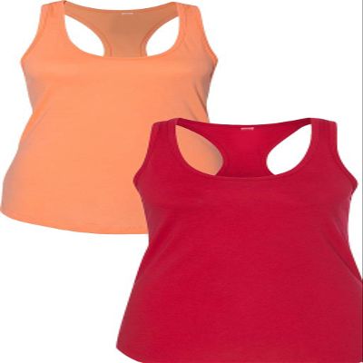 1533 Next Level The Ideal Racerback Tank 2XLOrange-Red