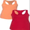 1533 Next Level The Ideal Racerback Tank 2XLOrange-Red view 1
