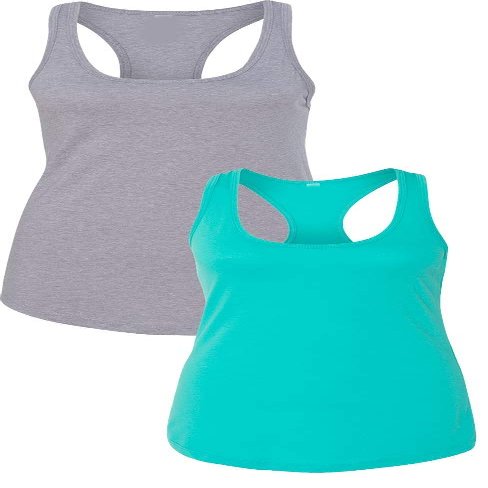 1533 Next Level The Ideal Racerback Tank 2XLHeather Grey-Tahiti