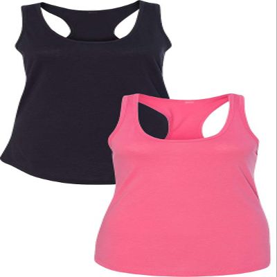 1533 Next Level The Ideal Racerback Tank 2XLBlack-Pink