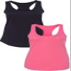 1533 Next Level The Ideal Racerback Tank 2XLBlack-Pink