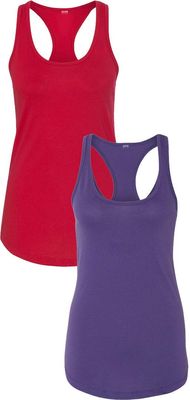 1533 Next Level The Ideal Racerback Tank LargeRed-Purple