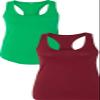 1533 Next Level The Ideal Racerback Tank LargeGreen-Cardinal view 1