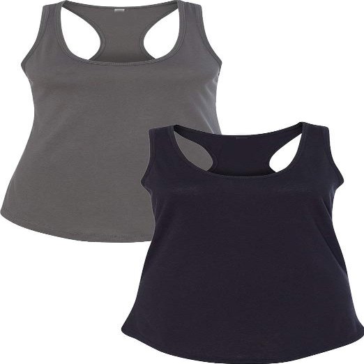 1533 Next Level The Ideal Racerback Tank Medium Dark Grey-Black