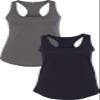1533 Next Level The Ideal Racerback Tank Medium Dark Grey-Black view 1