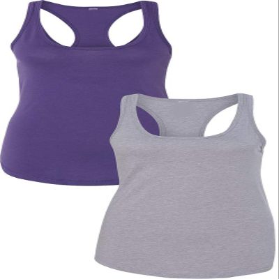 1533 Next Level The Ideal Racerback Tank 2XLPurple-Heather Grey