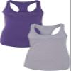 1533 Next Level The Ideal Racerback Tank 2XLPurple-Heather Grey