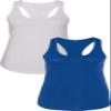 1533 Next Level The Ideal Racerback Tank 2XLWhite-Royal view 1