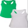 1533 Next Level The Ideal Racerback Tank 2XLGreen-White view 1