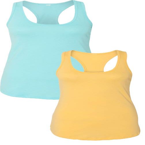 1533 Next Level The Ideal Racerback Tank LargeCancun-Banana
