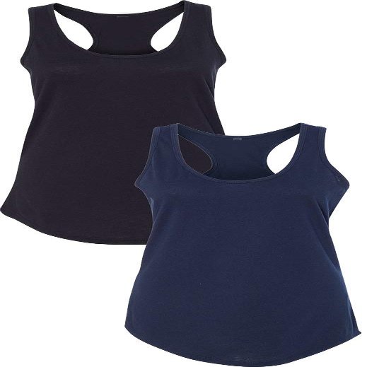 1533 Next Level The Ideal Racerback Tank LargeBlack-Navy