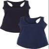 1533 Next Level The Ideal Racerback Tank LargeBlack-Navy view 1