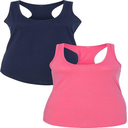1533 Next Level The Ideal Racerback Tank LargeNavy-Pink