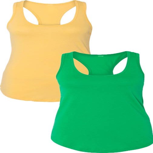 1533 Next Level The Ideal Racerback Tank Small Banana-Green