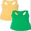 1533 Next Level The Ideal Racerback Tank Small Banana-Green view 1