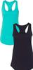 1533 Next Level The Ideal Racerback Tank Medium Tahiti-Black view 1